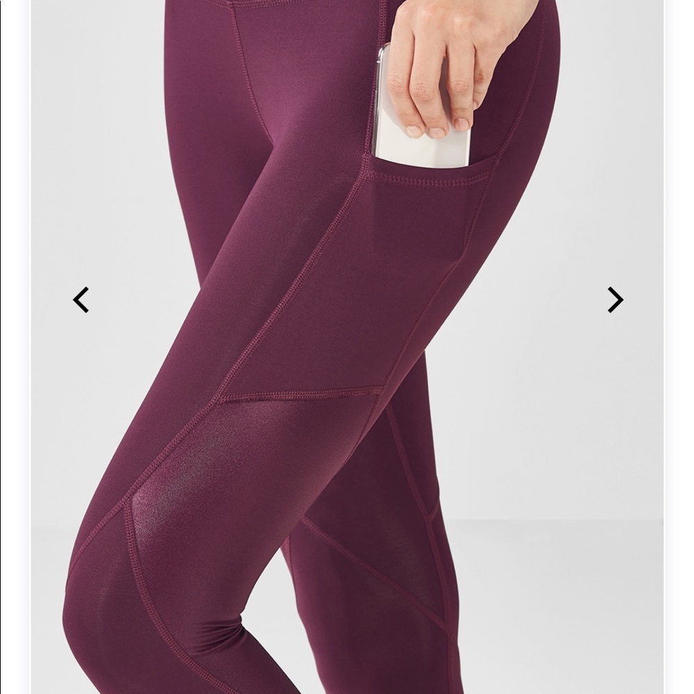 NWT Fabletics 7/8 pocket shimmer powerlite legging